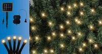 TrendLine LED-Lichterkette Solar Au&szlig;en 19,3 m warmwei&szlig; mit Timer