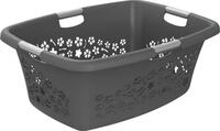 Rotho W&auml;schekorb Flowers, 50 l anthrazit