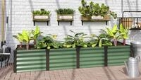 Vitavia Hochbeet Meta In & Out 401L seegras/schwarz 2,45 x 0,65 x 0,40 m