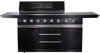 Buschbeck Outdoork&uuml;che Chester schwarz 96 x 45 cm 6 Brenner & 1 Heckbrenner...