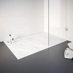 Schulte Duschwanne Steinstruktur 75 x 140 cm wei&szlig;