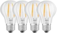 Osram LED Leuchtmittel Base Klassik A60 6,5W, 806lm, 2700K, warmwei&szlig;, 4er Pack