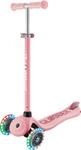 Globber Scooter 3in1 Junior Go-Up Sporty Lights pastellrosa mit Leuchtrollen