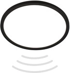 Briloner LED Deckenlampe Move 18W &Oslash; 29 cm schwarz Bewegungssensor neutralwei&szlig;