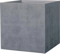 Deroma Pflanztopf Quadro Millennium Kunststoff 49 cm aschgrau mit Ablaufl&ouml;chern