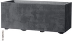 Deroma Pflanzkasten Millenium Kunststoff anthrazit 79 x 39 x 39 cm