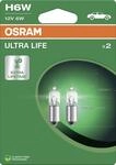 Osram Scheinwerferlampe H6W Ultra Life 2.0 2 St&uuml;ck