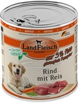 Landfleisch Classic Hundenassfutter Adult glutenfrei 800 g Rind mit Reis