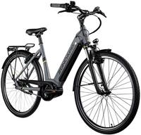Z&uuml;ndapp E-Bike X600 City 28 Zoll 7-Gang 400 Wh grau gelb