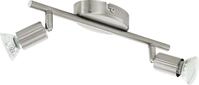 Eglo 2er LED Spot Buzz nickel-matt 28,5 x 6,5 cm GU10