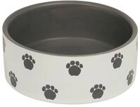 Nobby Hundenapf Keramik Pata &Oslash; 12 cm - 250 ml creme-grau