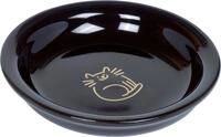 Nobby Keramikschale oval Golden Cat schwarz 100 ml