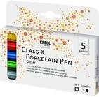Kreul Porzellan- und Glasmaler glitter 5er Set Porcelain GlassPen