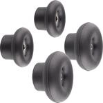 Wagner Wandhaken-Set hooks4home Dot Tragkraft bis 2 kg Kunststoff schwarz 4...