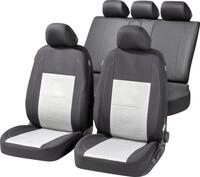 Walser Autositzbezug Avignon Komplett-Set Collection Premium silber-schwarz