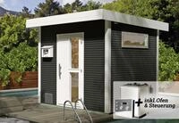 Weka Design-Saunahaus KUOPIO Sparset 9,0 kw OS anthrazit
