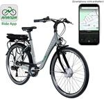 Z&uuml;ndapp E-Bike Z503 City 26 Zoll 7-Gang 522 Wh grau gr&uuml;n