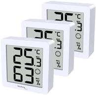 technoline Thermo-Hygrometer WS9425 3er Set wei&szlig;