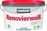 Primaster Renovierwei&szlig; Wandfarbe konservierungsmittelfrei 10 L