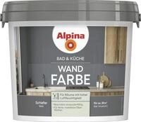 Alpina Wandfarbe f&uuml;r K&uuml;che & Badezimmer Schiefer 2,5 L