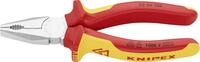 Knipex Kombizange 160 mm VDE verchromt Mehrkomponenten H&uuml;lle