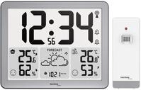 Technoline Wetterstation WS6780 inkl. Au&szlig;ensensor TX205DTH grau