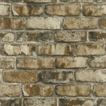 Tesa x Rasch selbstklebende Tapete Clayton Backstein braun grau 6 x 0,53 m