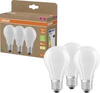 Osram LED Leuchtmittel Classic E27 3er Pack 7,2W matt warmwei&szlig;