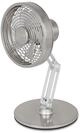 Unold Akku-Tischventilator Steel Flex &Oslash;15cm silber