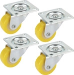 M&ouml;bel-Lenkrollen 30 x 14 mm Tragkr. 60 kg 4er Pack gelb