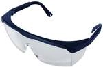 Wolfcraft Schutzbrille Ergo transparent-blau