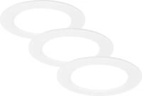 Briloner LED-Einbauleuchten Ultraflat 3er Set 6W 660lm wei&szlig;