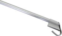 Gardinia Klemm-Vitragenstange silber, 75 - 125 cm