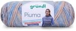 Gr&uuml;ndl Wolle Piuma 100 g blau-beige
