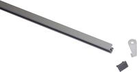 Gardinia Vorhangschienen-Set Lucy 1-l&auml;ufig silber 200 cm