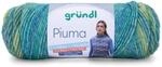 Gr&uuml;ndl Wolle Piuma 100 g blau-gr&uuml;n-limette