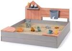 Muddy Buddy Sandkasten Cozy House 100 x 100 cm warmgrau-puderrosa