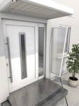 Gutta Seitenblende B2 Aluminium wei&szlig;, Polycarbonat klar