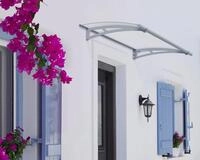 Canopia Vordach Aquila 1500 Hellgrau Alu 151 x 92 cm
