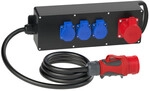 Unitec Stromstation Steyregg mit 3x Steckdose & 1x CEE Steckdose 2 m