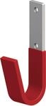 alfer Unihaken, gummiert 35 mm 35 x 82 mm Stahl verzinkt rot gummiert