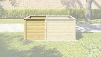 Weka Erg&auml;nzungssatz Hochbeet Modular , 21 mm, natur, 67 cm