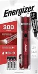 Energizer Taschenlampe Emergency Metal Light inkl. 3x AAA rot