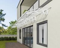Canopia Vordach Bordeaux 8920 Wei&szlig; Alu 892 x 139 cm