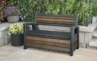 Keter Gartenbank inkl. Aufbewahrung Hudson 227 L