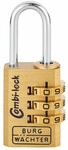 Burg W&auml;chter Ocean Vorh&auml;ngeschloss 490 NI 40 SB Messing 44 mm -1 St&uuml;ck