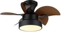 Globo Deckenventilator Kari &Oslash; 58 cm 22 W schwarz matt CCT