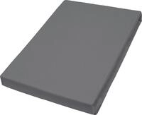 Vario Jersey-Spannbetttuch Elasthan f&uuml;r Topper anthrazit, 100 x 200 cm