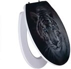 Primaster WC-Sitz mit Absenkautomatik Tiger 3D wei&szlig;