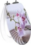 Primaster WC-Sitz mit Absenkautomatik Flower wei&szlig;